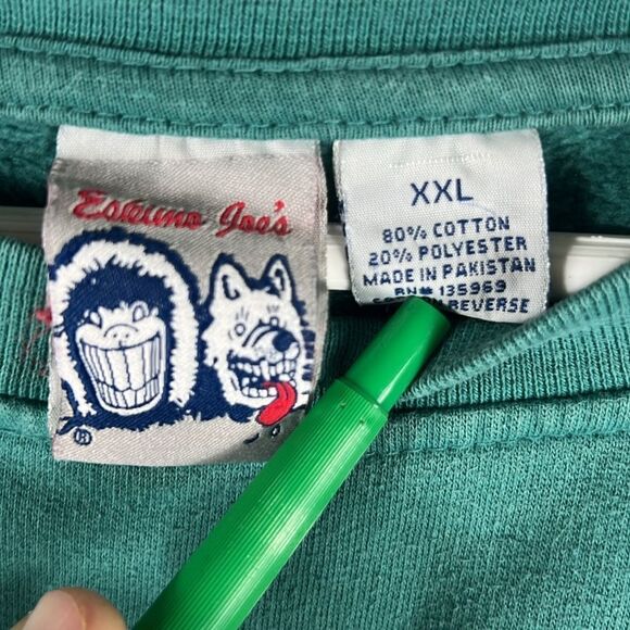 🔥🔥 Vintage ESKIMO JOE’S Stillwater,OK Graphic CREWNECK Sweatshirt Sz 2XL - EUC - Picture 6 of 7